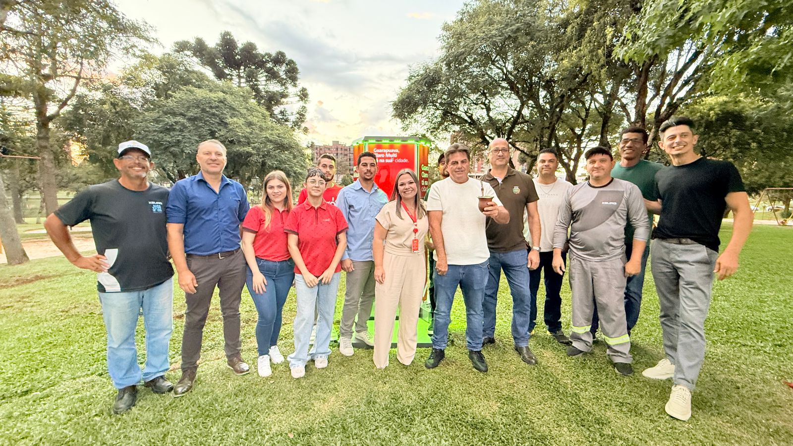 Parceria garante instalação de totem de água na Lagoa das Lágrimas em Guarapuava