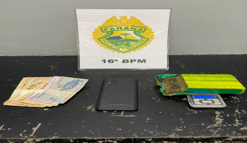 Mulher é flagrada com quase 400 g de maconha em Guarapuava