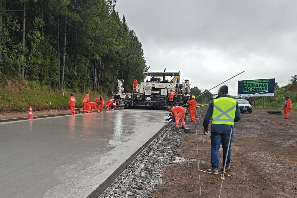 Começa obra de restauração em concreto de rodovias entre Nova Tebas e Pitanga; investimento é de R$ 267,8 milhões